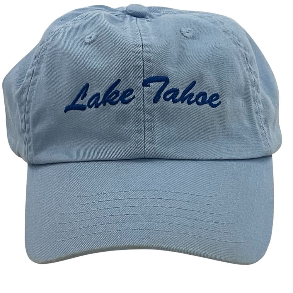 Lake Tahoe Adjustable Light Blue Ball Cap by Royal Resortwear
